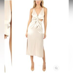 Nanushka - Regina cut-out dress, crème, size M